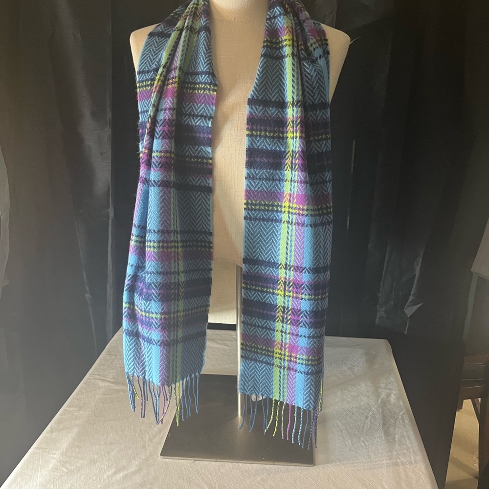 Cashmere Colorful Plaid Scarf